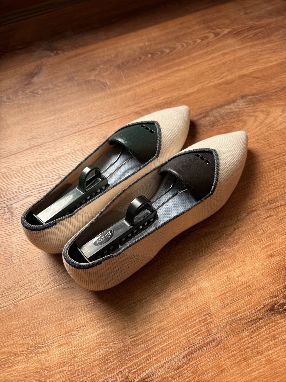 Rothy’s Merino Cream Pointed Toe Slip-On Flats